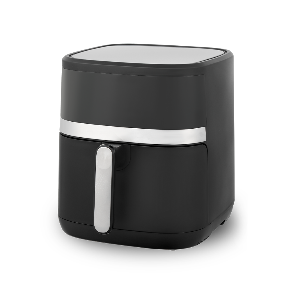 Friteuse à air à écran tactile numérique blanche et noire élégante