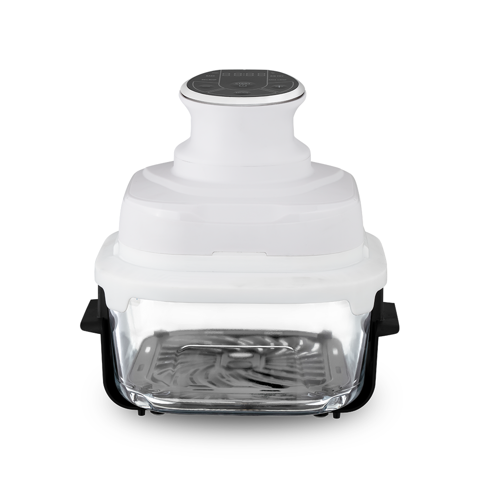 Friteuse à air multifonctionnelle à bouton-poussoir avec fenêtre de visualisation