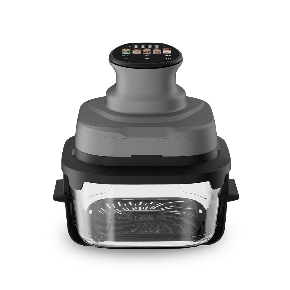 Friteuse à air polyvalente 3 en 1 avec plusieurs casseroles intérieures