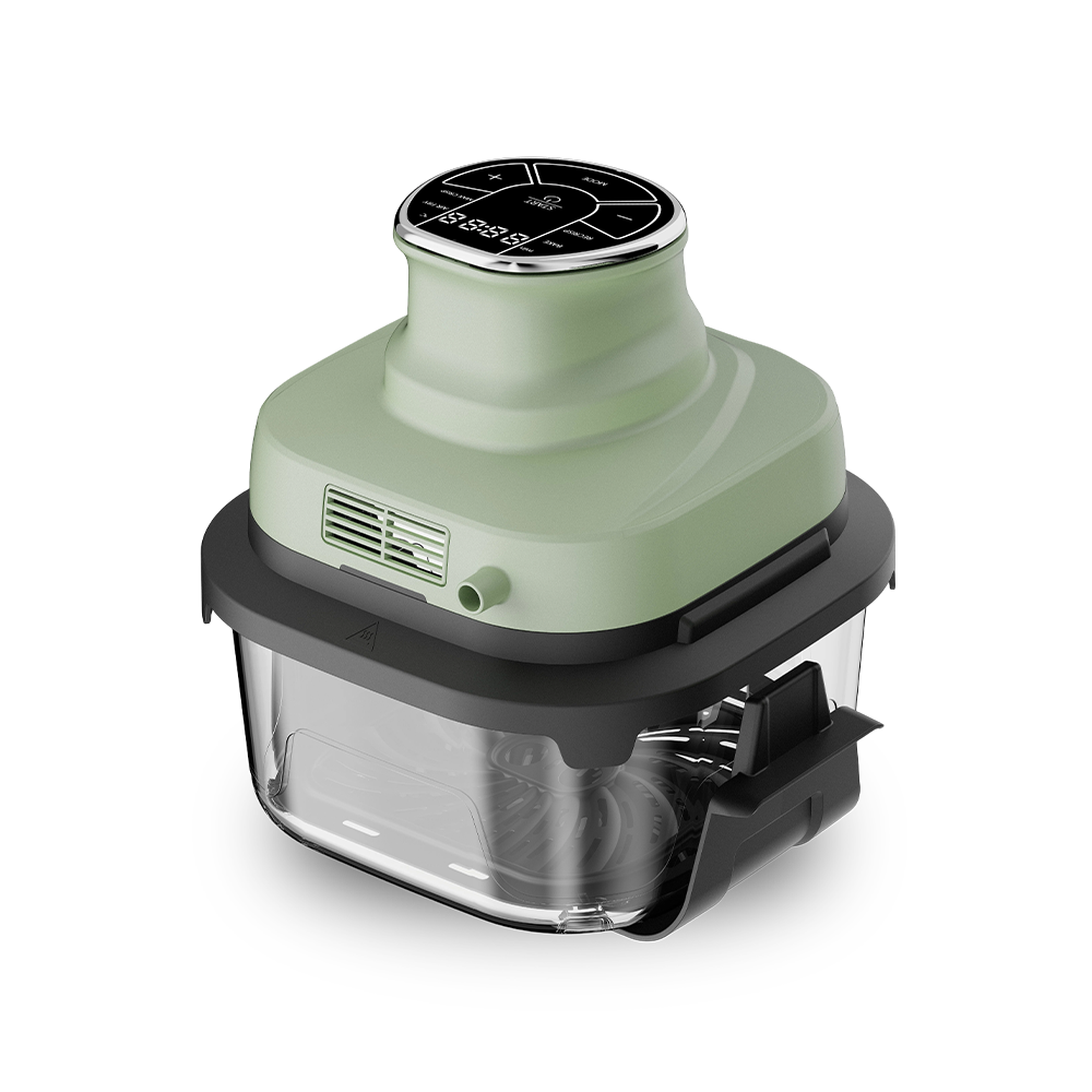 Friteuse à air polyvalente 3 en 1 avec plusieurs casseroles intérieures